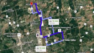 Cedar Valley Ontario Directions