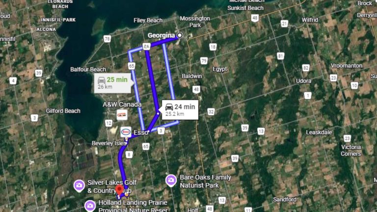 Georgina Ontario Directions