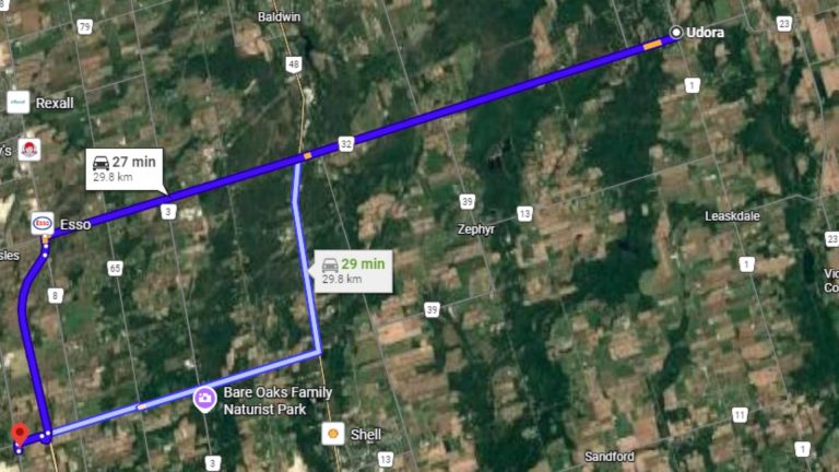Udora Ontario Directions