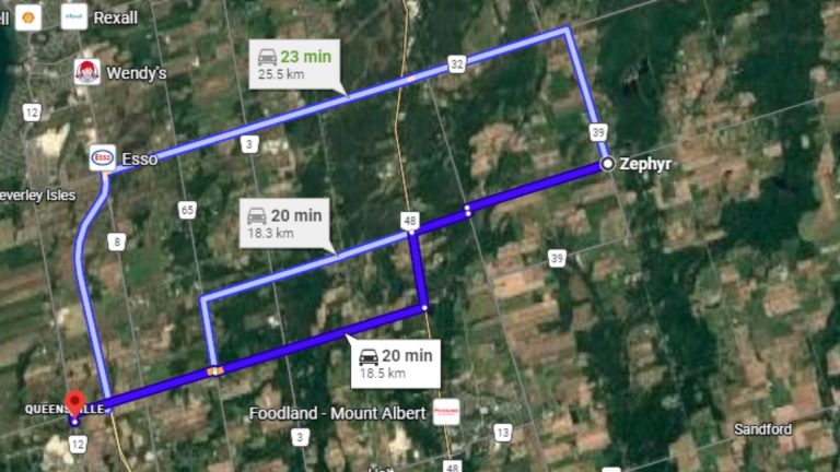 Zephyr Ontario Directions